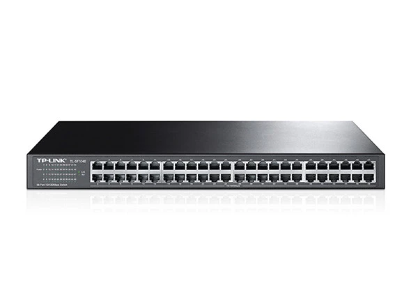 TP-LINK TL-SF1048, 48 Port, 10/100M, Çelik Kasa, Rackmount Switch ürün görseli 1