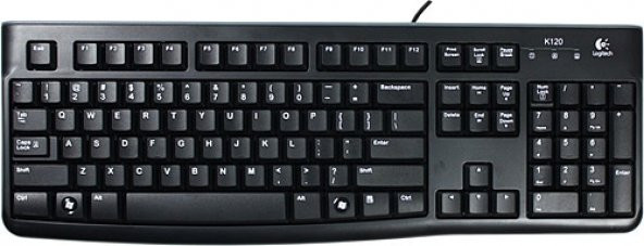 LOGITECH K120 Q TR USB Kablolu Klavye Siyah (920-002505) ürün görseli 1