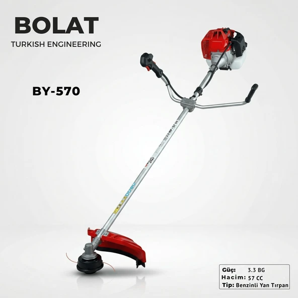 Bolat BY 570 Atak Benzin Motorlu Yan Tırpan 3.3 Hp ürün görseli 1