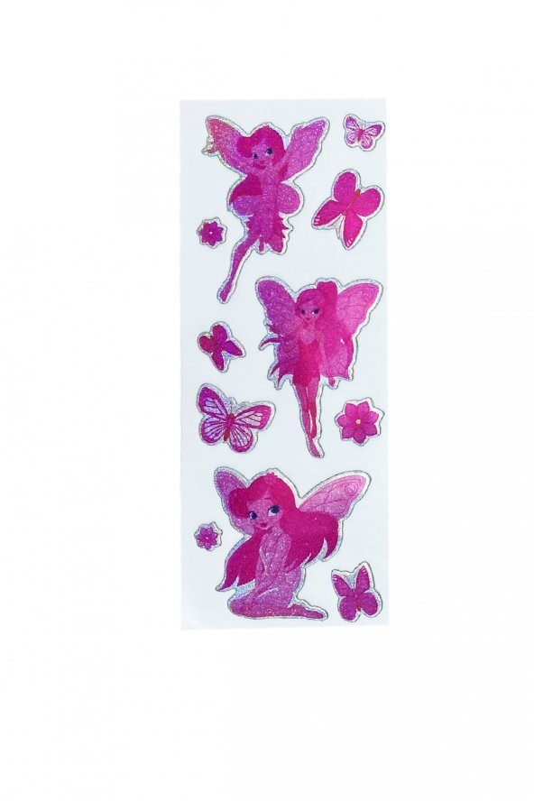Sticker Kabartmalı Stiker Defter, Planlayıcı Etiket Peri Kızı (cb348) 16x7 cm ürün görseli 1