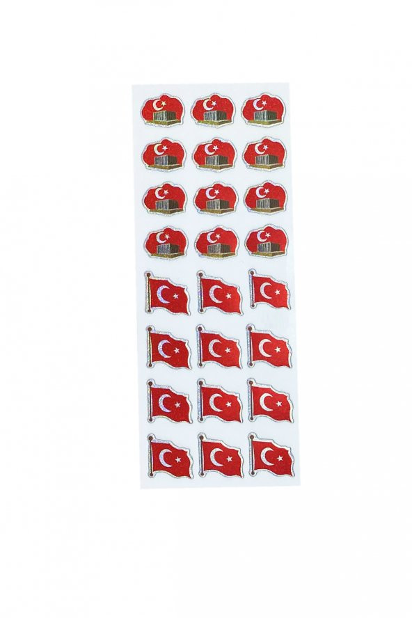 Sticker Kabartmalı Stiker Defter, Planlayıcı Etiket Anıtkabir, Bayrak (cb353) 16x7 cm ürün görseli 1