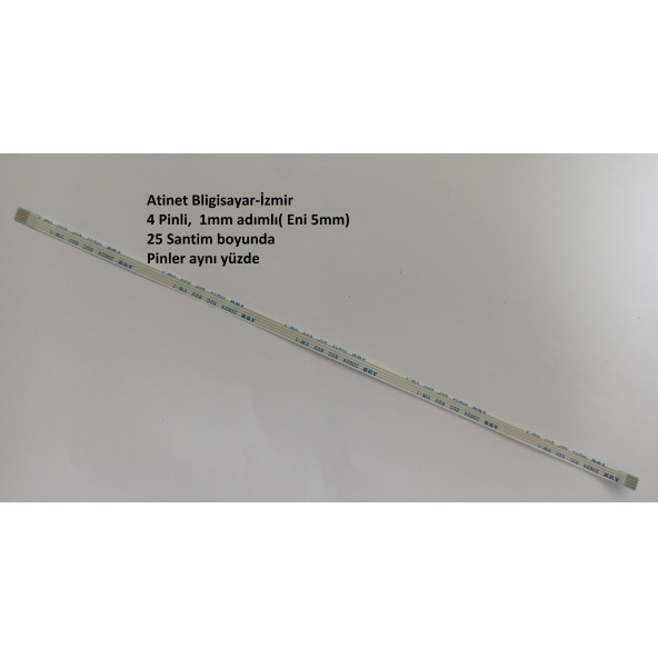 Awm 20624 80c 60v Vw-1 Flex Kablo 4 Pin 25 cm 4-1-25A ürün görseli 1