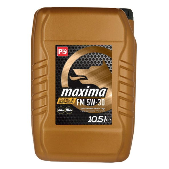 Petrol Ofisi Maxima Fm 5W-30 10,5 Lt Tam Sentetik Motor Yağı 2024 Üretim ürün görseli 1