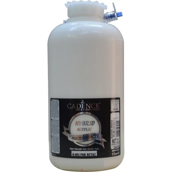 Cadence Hybrid Multisurface Akrilik Boya 2 Litre H-002 PAK BEYAZ ürün görseli 1
