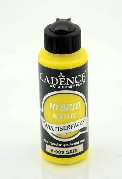Cadence Hybrid Multisurface Akrilik Boya 120 ml. H-009 SARI ürün görseli 1