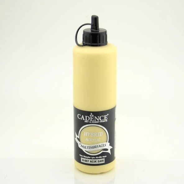 Cadence Hybrid Multisurface Akrilik Boya 500 ml. H-007 AÇIK SARI ürün görseli 1