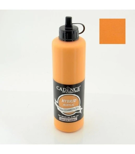 Cadence Hybrid Multisurface Akrilik Boya 500 ml. H-011 AÇIK TURUNCU ürün görseli 1