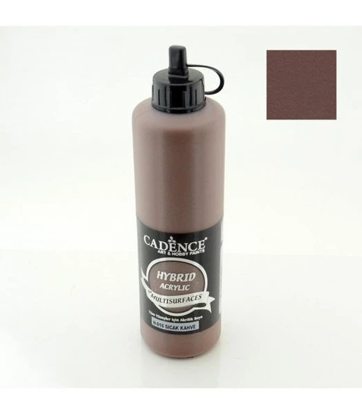 Cadence Hybrid Multisurface Akrilik Boya 500 ml. H-016 SICAK KAHVE ürün görseli 1