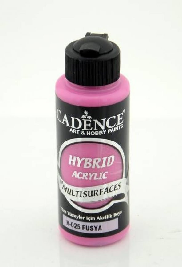 Cadence Hybrid Multisurface Akrilik Boya 120 ml. H-025 FUŞYA ürün görseli 1