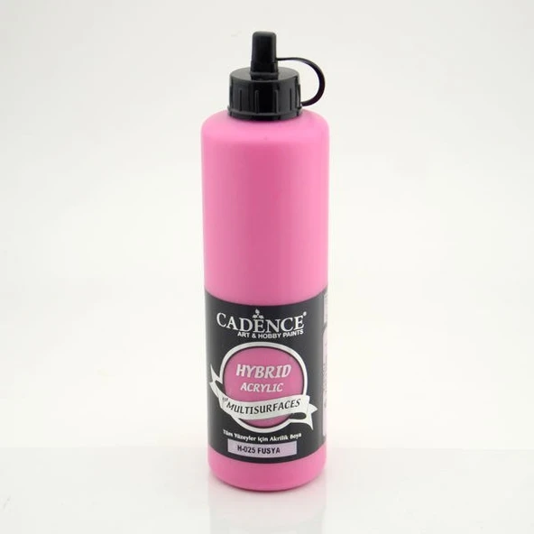 Cadence Hybrid Multisurface Akrilik Boya 500 ml. H-025 FUŞYA ürün görseli 1