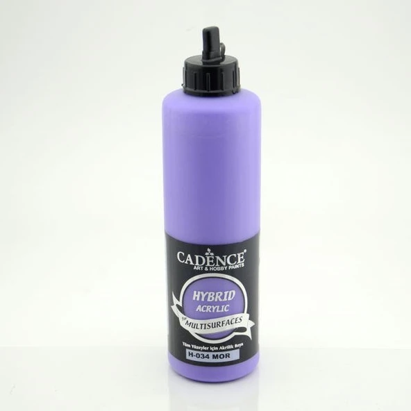 Cadence Hybrid Multisurface Akrilik Boya 500 ml. H-034 MOR ürün görseli 1