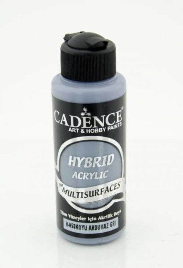 Cadence Hybrid Multisurface Akrilik Boya 120 ml. H-058 KOYU ARDUVAZ GRİ ürün görseli 1
