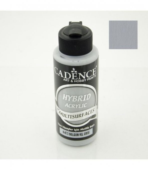 Cadence Hybrid Multisurface Akrilik Boya 120 ml. H-073 SOLGUN KİL GRİSİ ürün görseli 1