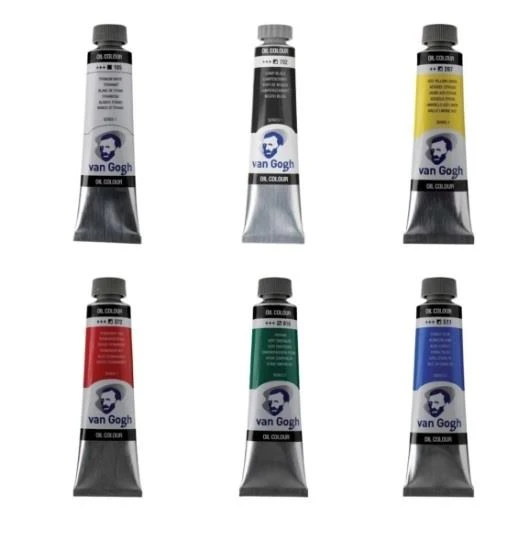 Van Gogh Yağlı Boya 40ml 6'lı Set Ana Renkler ürün görseli 1