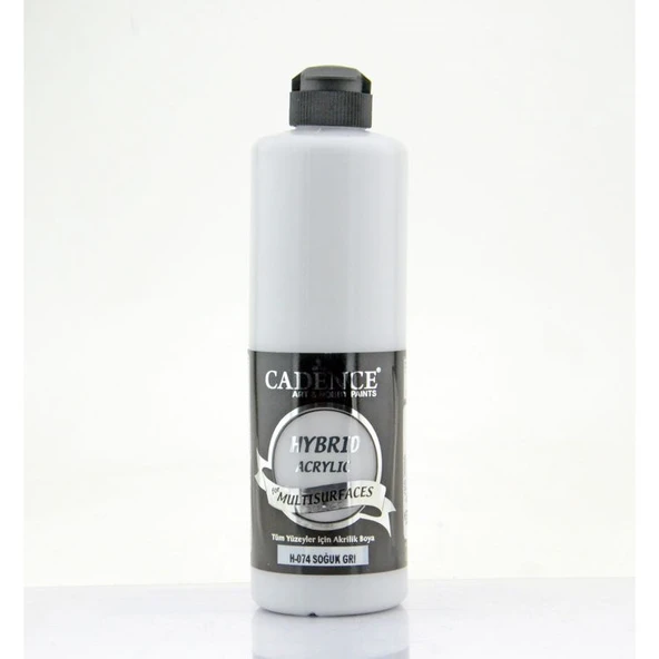 Cadence Hybrid Multisurface Akrilik Boya 500 ml. H-074 SOĞUK GRİ ürün görseli 1