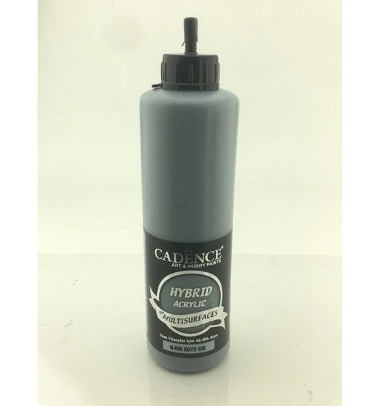 Cadence Hybrid Multisurface Akrilik Boya 500 ml. H-090 KOYU GRİ ürün görseli 1