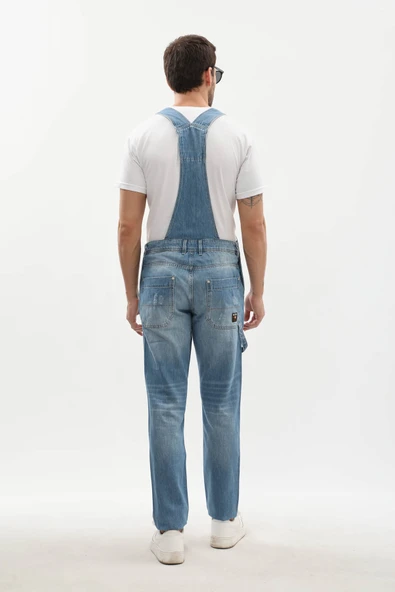 Erkek Jean Tulum Pantolon Buz Mavi - Resim 6