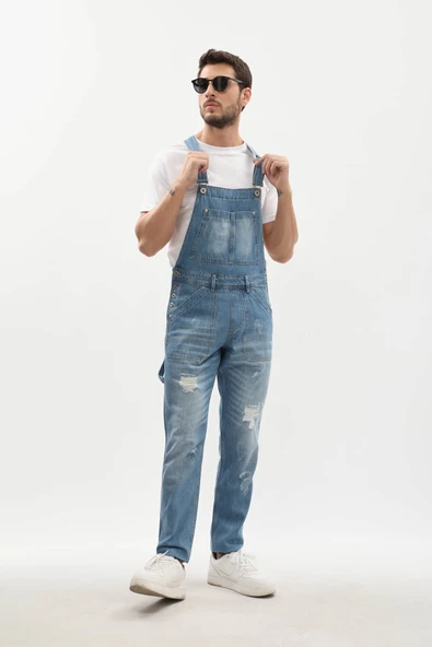 Erkek Jean Tulum Pantolon Buz Mavi ürün görseli 1