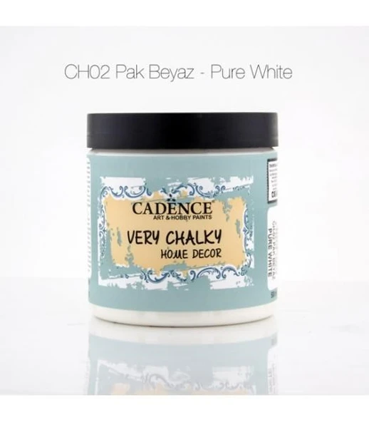 Cadence Very Chalky Home Decor Mobilya Boyası 500 ml. CH-02 PAK BEYAZ ürün görseli 1