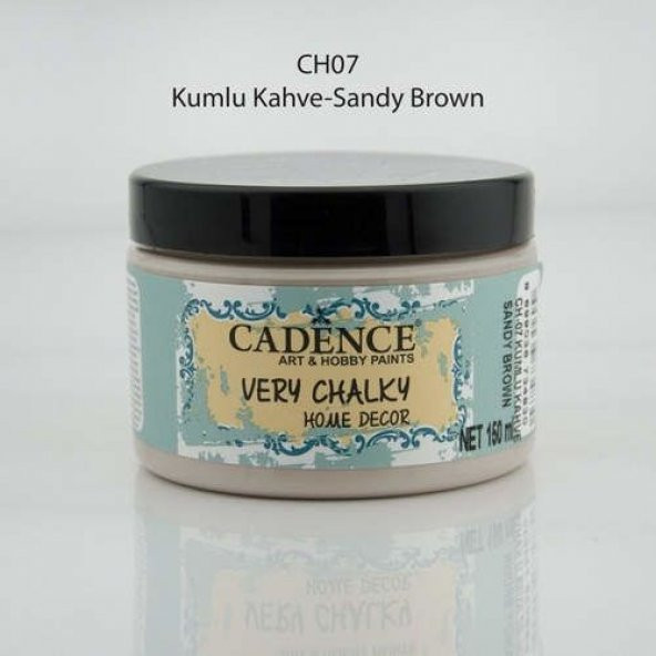Cadence Very Chalky Home Decor Mobilya Boyası 150 ml. CH-07 KUMLU KAHVE ürün görseli 1