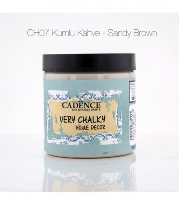 Cadence Very Chalky Home Decor Mobilya Boyası 500 ml. CH-07 KUMLU KAHVE ürün görseli 1