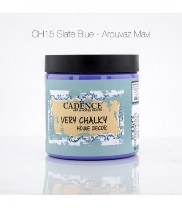 Cadence Very Chalky Home Decor Mobilya Boyası 500 ml. CH-15 ARDUVAZ MAVİ ürün görseli 1