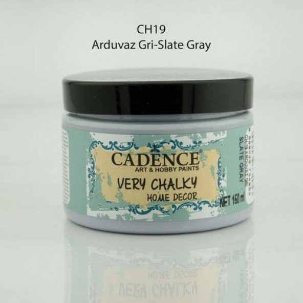 Cadence Very Chalky Home Decor Mobilya Boyası 150 ml. CH-19 ARDUVAZ GRİ ürün görseli 1