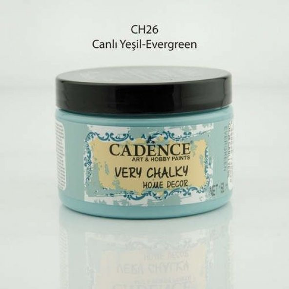 Cadence Very Chalky Home Decor Mobilya Boyası 150 ml. CH-26 CANLI YEŞİL ürün görseli 1