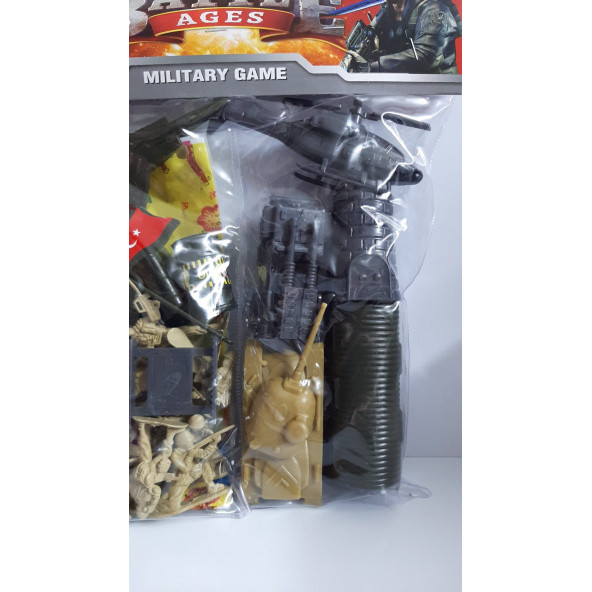 Pvc Askeri Oyuncak Set 12 Parça - Resim 3