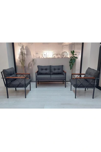 adımshops Safir Balkon-bahçe-kafe-çay Seti-koltuk Takımı-oturma Grubu-ofis Koltuğu ürün görseli 1