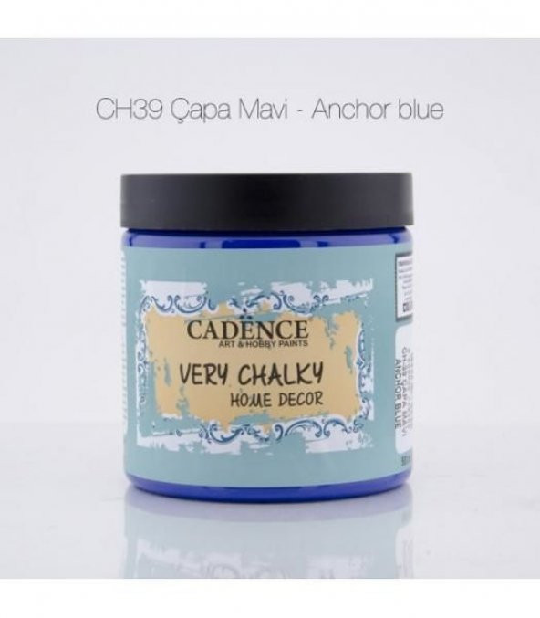 Cadence Very Chalky Home Decor Mobilya Boyası 500 ml. CH-39 ÇAPA MAVİ ürün görseli 1