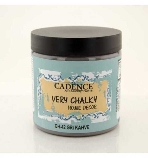 Cadence Very Chalky Home Decor Mobilya Boyası 500 ml. CH-42 GRİ KAHVE ürün görseli 1