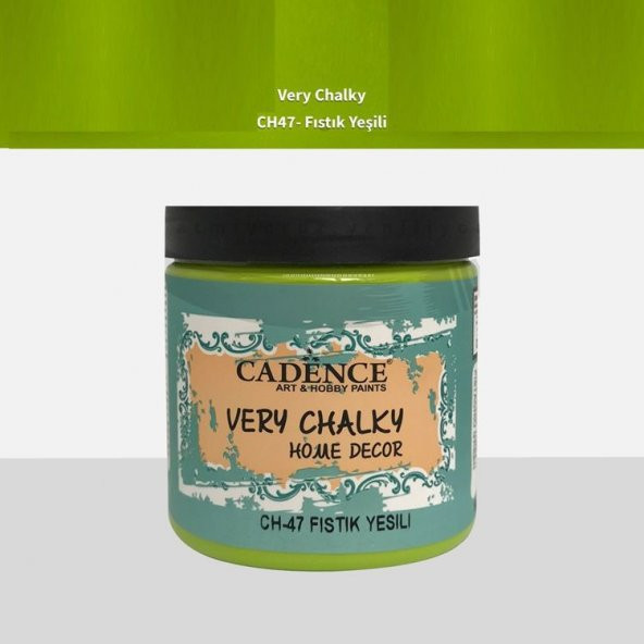 Cadence Very Chalky Home Decor Mobilya Boyası 500 ml. CH-47 FISTIK YEŞİLİ ürün görseli 1