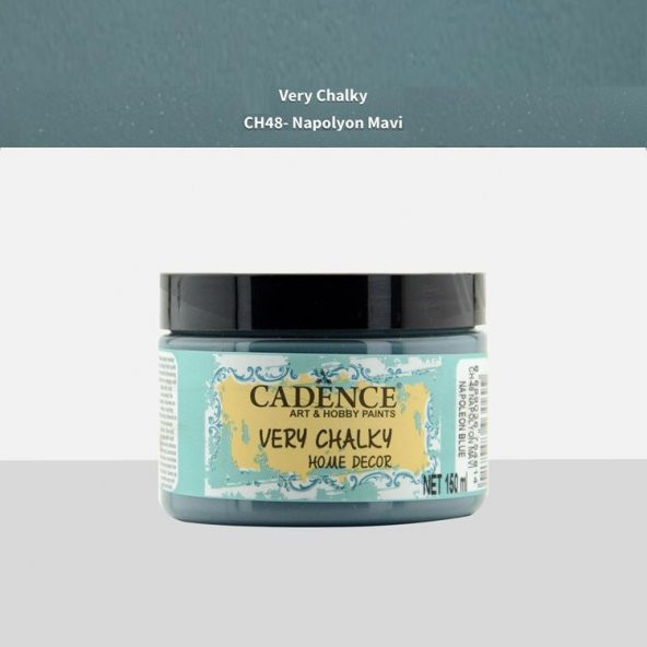 Cadence Very Chalky Home Decor Mobilya Boyası 150 ml. CH-48 NAPOLYON MAVİ ürün görseli 1