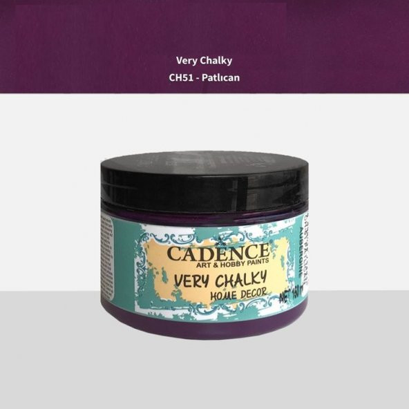 Cadence Very Chalky Home Decor Mobilya Boyası 150 ml. CH-51 PATLICAN ürün görseli 1