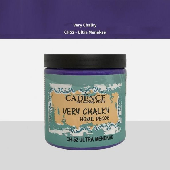 Cadence Very Chalky Home Decor Mobilya Boyası 500 ml. CH-52 ULTRA MENEKŞE ürün görseli 1