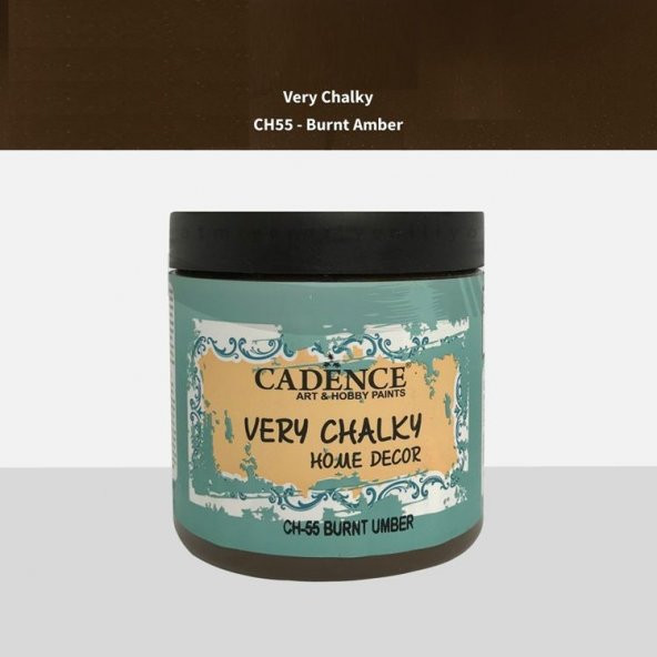 Cadence Very Chalky Home Decor Mobilya Boyası 500 ml. CH-55 BURNT UMBER ürün görseli 1