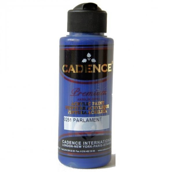 Cadence Premium Akrilik Boya 120 ml. 0251 Parliament Mavi ürün görseli 1