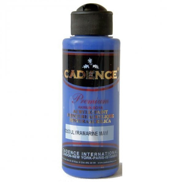 Cadence Premium Akrilik Boya 120 ml. 0253 Ultramarine Mavi ürün görseli 1