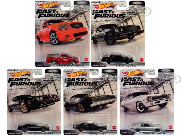 Hot Wheels Premium DMC55 Fast and Furious - Retro Entertaintment ürün görseli 1