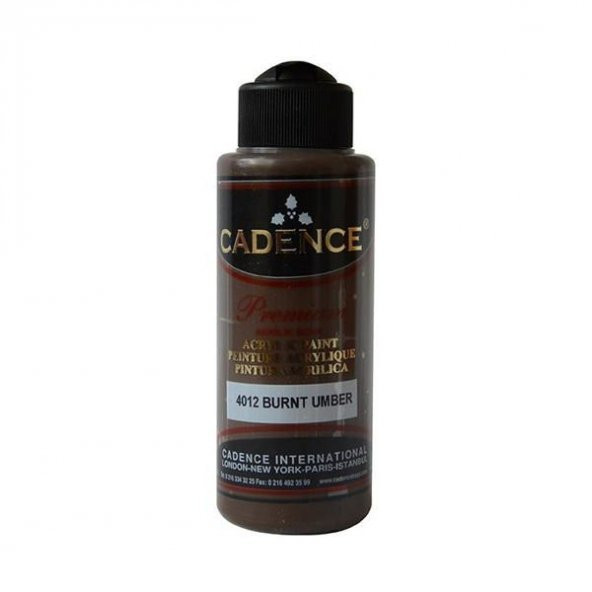 Cadence Premium Akrilik Boya 120 ml. 4012 Burnt Umber ürün görseli 1