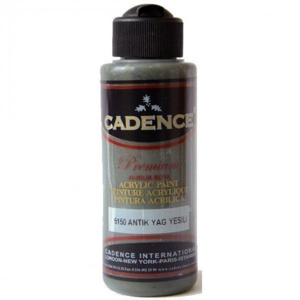 Cadence Premium Akrilik Boya 120 ml. 5150 Antik Yağ Yeşili ürün görseli 1