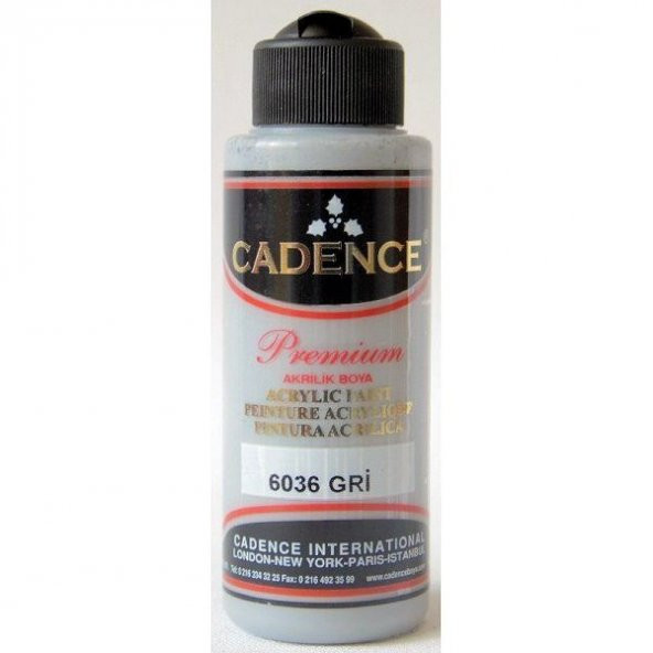 Cadence Premium Akrilik Boya 120 ml. 6036 Gri ürün görseli 1
