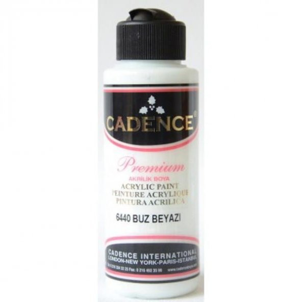 Cadence Premium Akrilik Boya 120 ml. 6440 Buz Beyazı ürün görseli 1