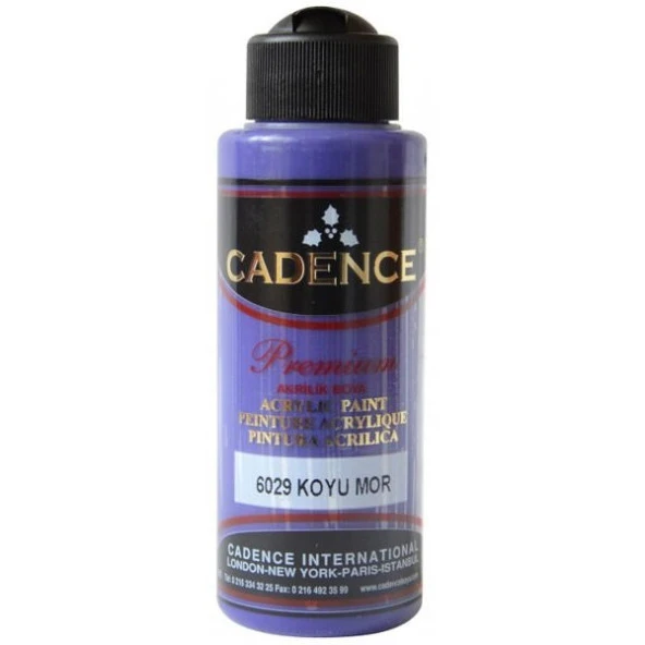 Cadence Premium Akrilik Boya 120 ml. 6029 Koyu Mor ürün görseli 1