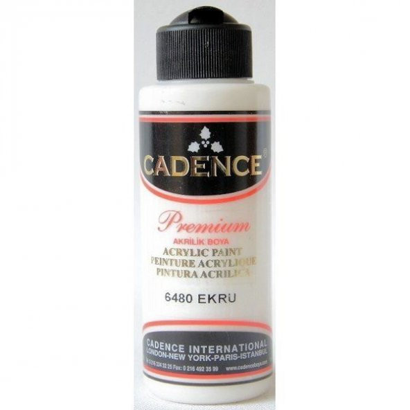 Cadence Premium Akrilik Boya 120 ml. 6480 Ekru ürün görseli 1