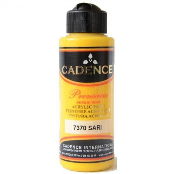 Cadence Premium Akrilik Boya 120 ml. 7370 Sarı ürün görseli 1