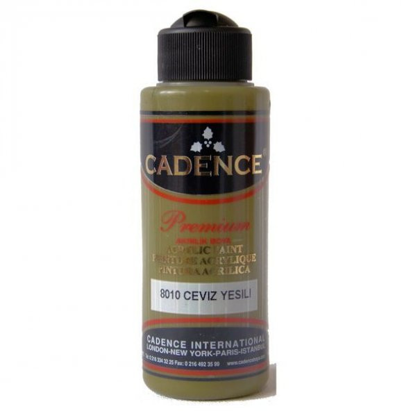 Cadence Premium Akrilik Boya 120 ml. 8010 Ceviz Yeşili ürün görseli 1