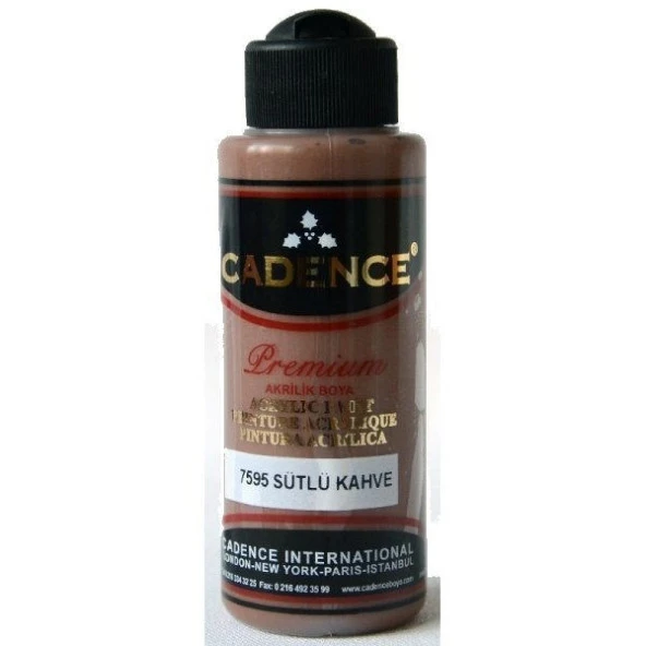 Cadence Premium Akrilik Boya 120 ml. 7595 Sütlü Kahve ürün görseli 1