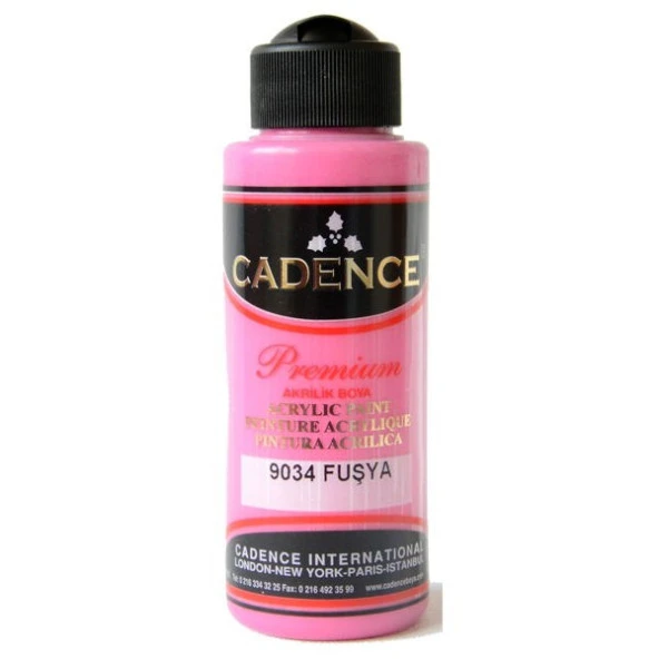 Cadence Premium Akrilik Boya 120 ml. 9034 Fuşya ürün görseli 1